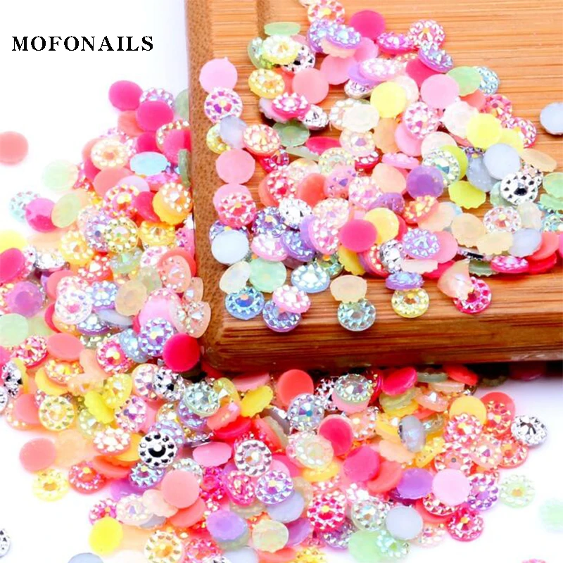 500 шт./лот с рисунком &quotПодсолнух&quot Форма декоративный камень для ногтей