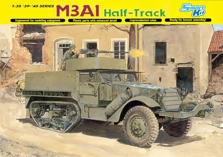 DRAGON 6332 1/35 Scale M3A1 Half-Track Model Kit |
