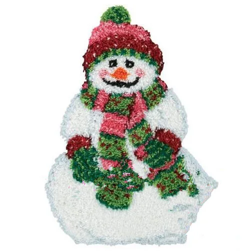 Набор крючков с изображением снеговика для рукоделия необработанная пряжа