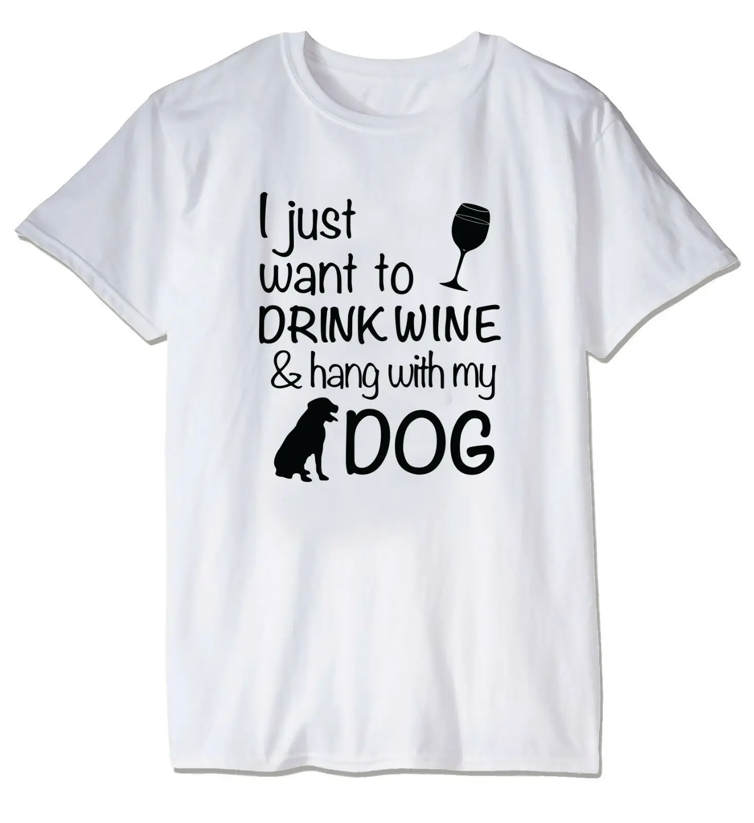 

I JUST WANT TO DRINK WINE FUNNY OFFENSIVE RUDE TEES UNISEX T-SHIRT