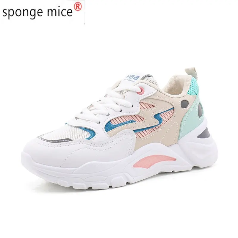 

Women's Vulcanized Female 2021 New Sneakers Platform Autumn Breathable Comfortable Sport Shoes Fashion Footwear for Ladies Tenis