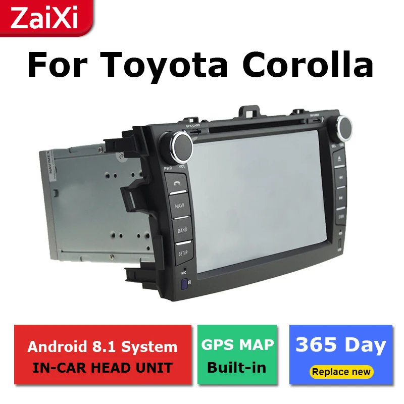 Для Toyota Corolla E150 хэтчбек 2006 2007 2008 2009 2010 2011 2012 автомобильный Android Радио