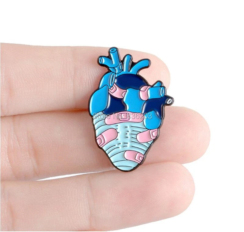 1pc human kindy Shape Brooch Pins anatomy skeleton medical Anatomical Model Lymph Node Enlargement male member traumatic pistol |