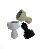 14%e2%80%9d to 34 female thread quick connector white black optional irrigation misting system 14 quick pushing slip lock coupling