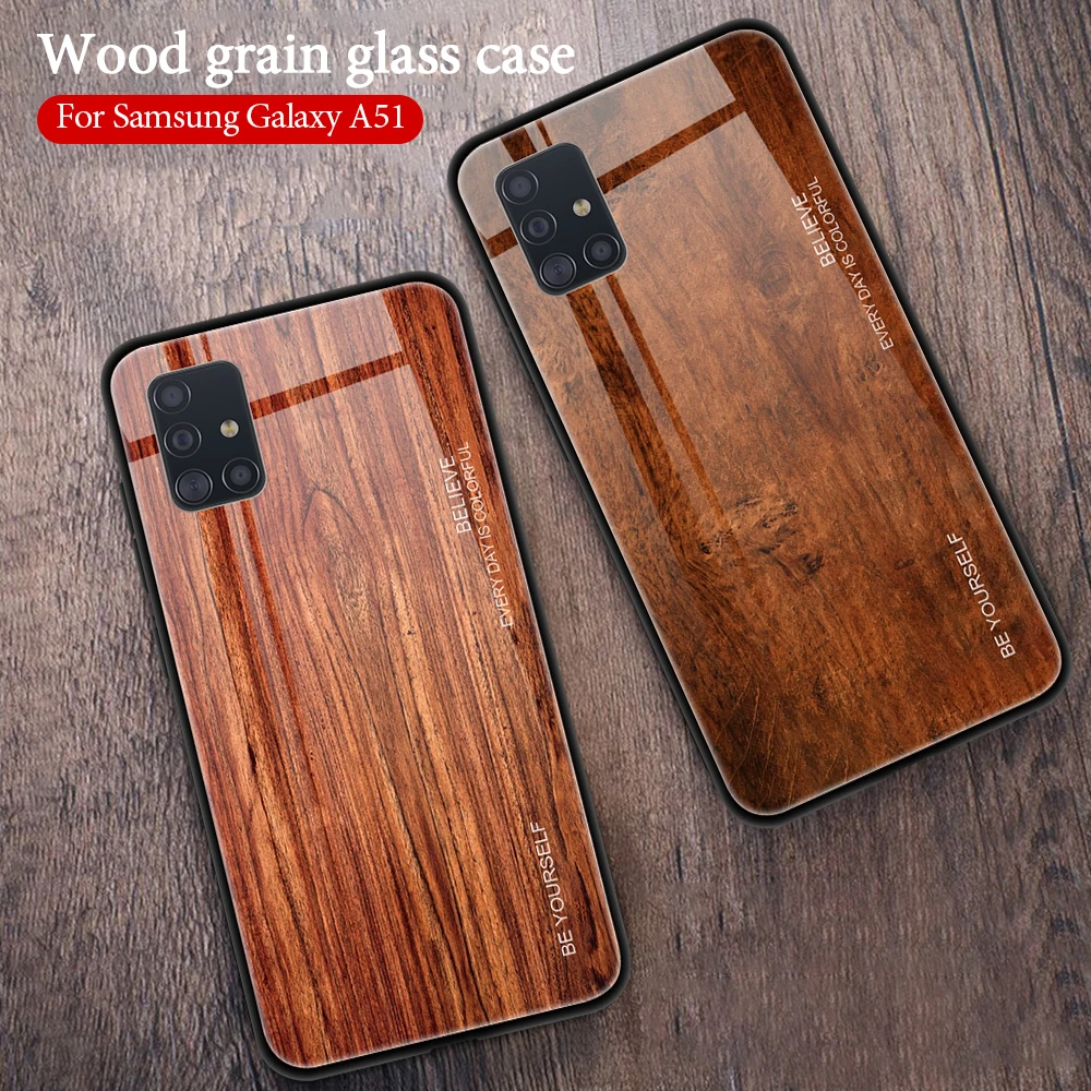 Tempered Glass Case for Samsung S23 S22 Ultra Plus A51 A71 A50 A70 A40 A10 S21 Ultra Plus A72 A52 A53 A73 A32 A52S 5G Cover Case