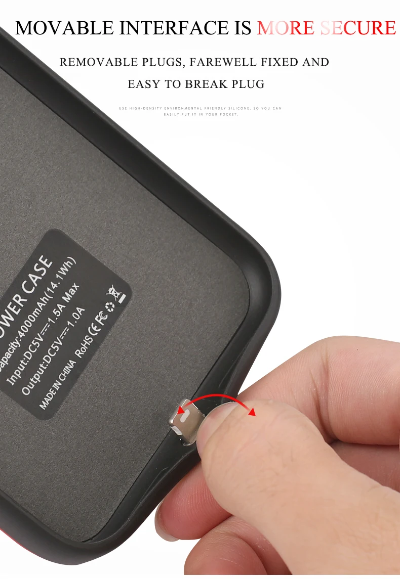 KQJYS 4200 мА/ч портативное Резервное копирование зарядный чехол для iPhone 5S SE Power Bank