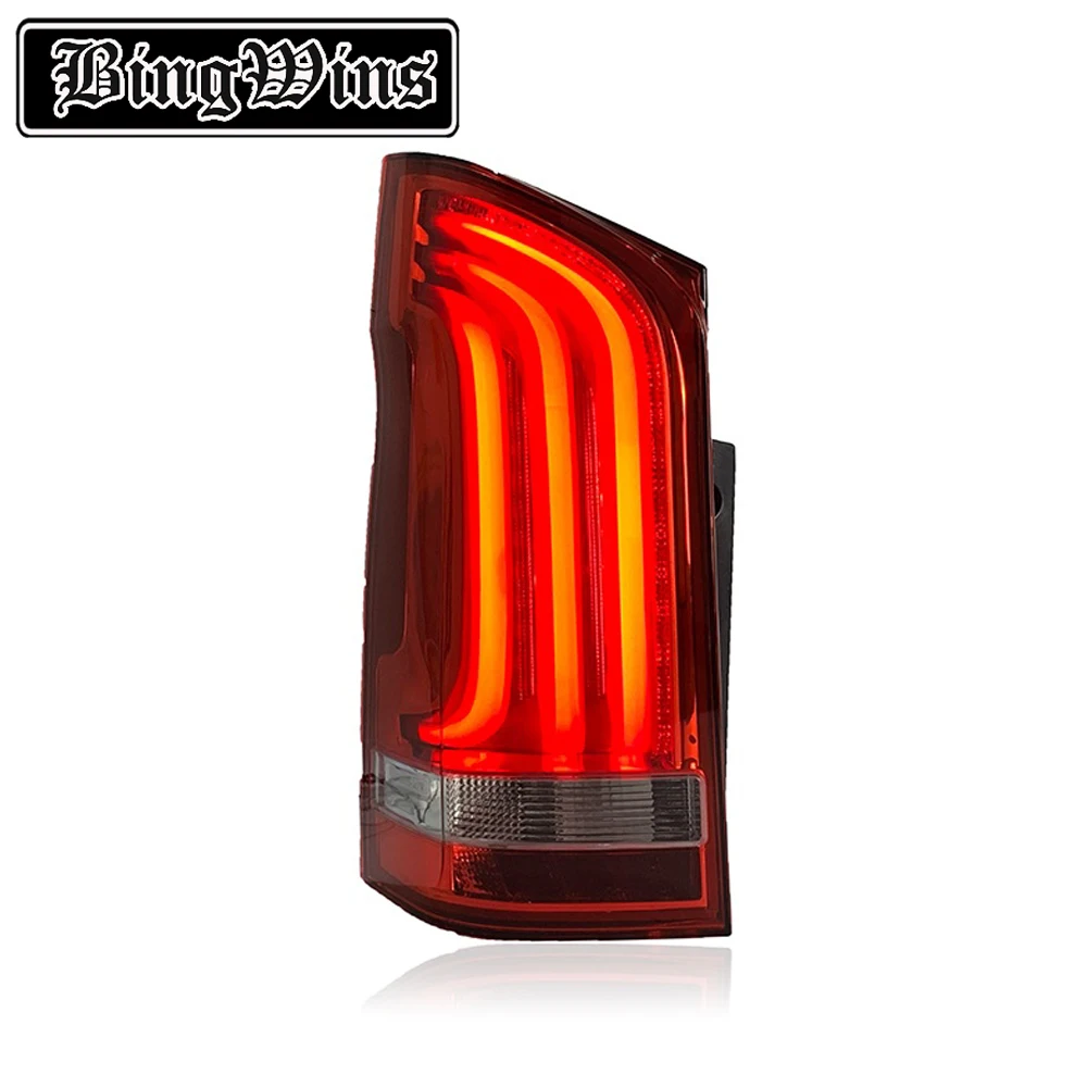 

Car style For 16-20 Benz Vito V260 tail lamp assembly with high configuration water steering LED driving tail lamp Modification