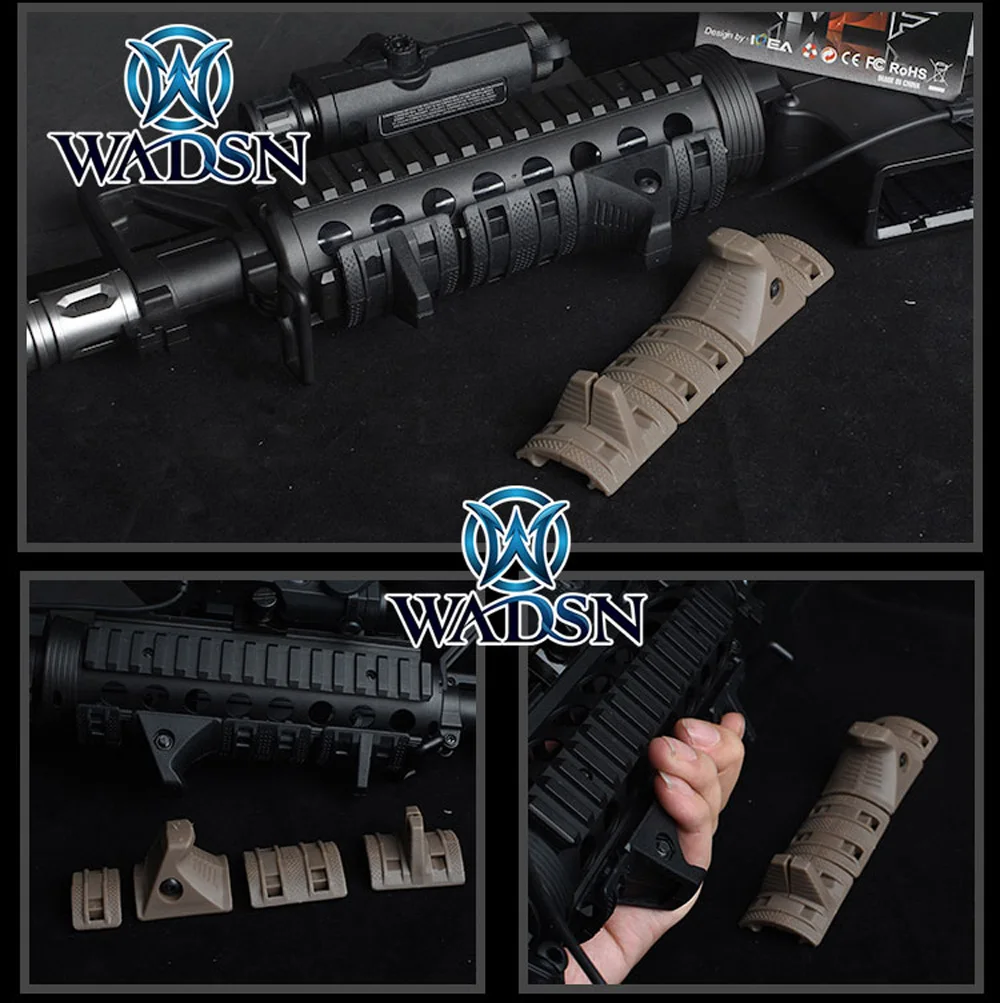 WADSN Airsoft МП 4 шт./компл. EMagpul ручной единый набор защита для рук панели Picatiny Softair рельсовая накладка MP02023 оружейные аксессуары