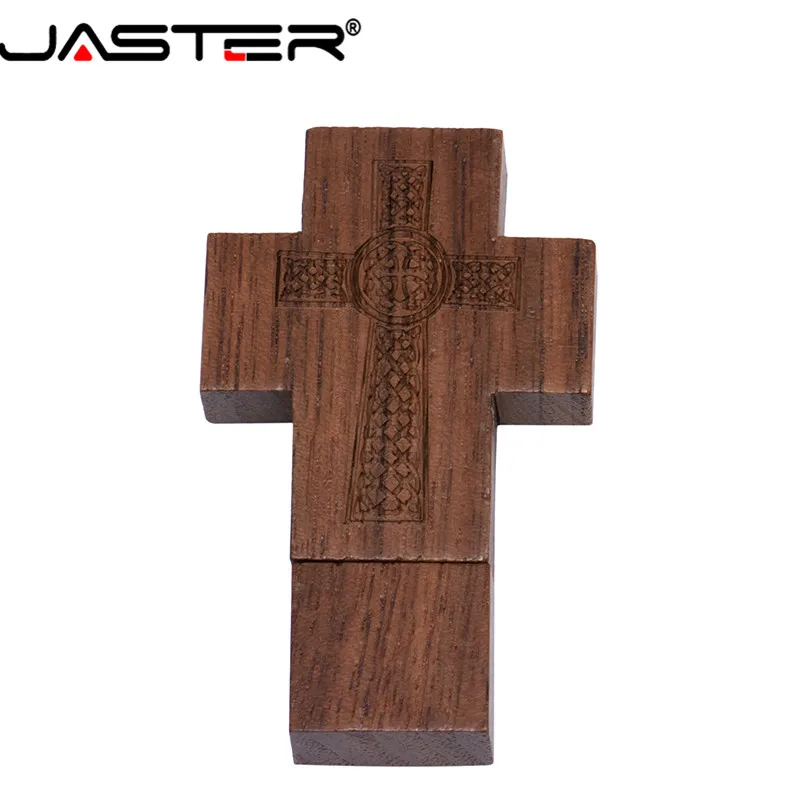 Креативный деревянный крест JASTER (бесплатный логотип) родительский 4 ГБ 8 16 32 64 флеш