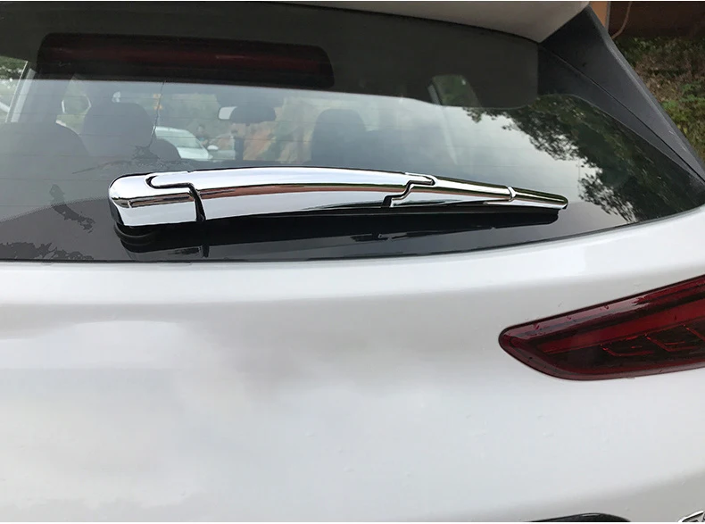 Для hyundai Kona Encino ABS Хромированная Автомобильная Щетка стеклоочистителя заднего багажника, стеклоочиститель, накладка, насадка для украшения, аксессуары