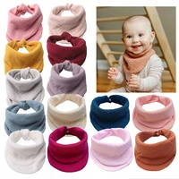 1baby pure cotton pure color soft and breathable gauze bib scarf baby boy and girl handkerchief bib childrens saliva towel