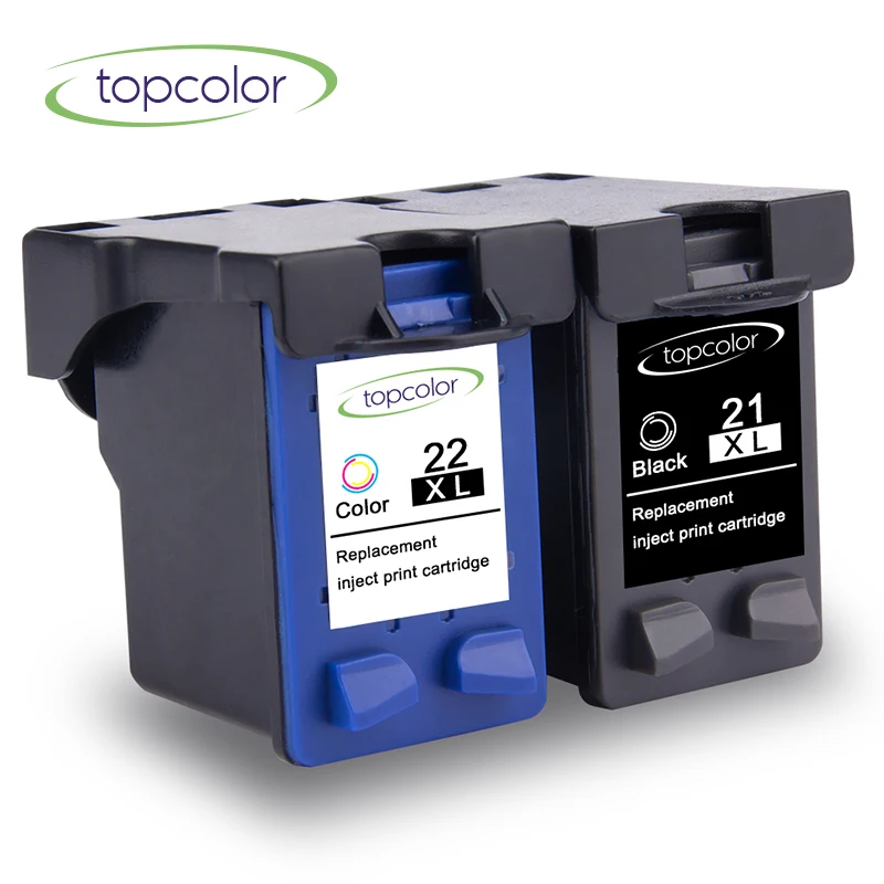 Topcolor 21 22 чернильный картридж Замена для HP hp 21XL 22XL C9351C C9352C 3910 3920 1403 J3606