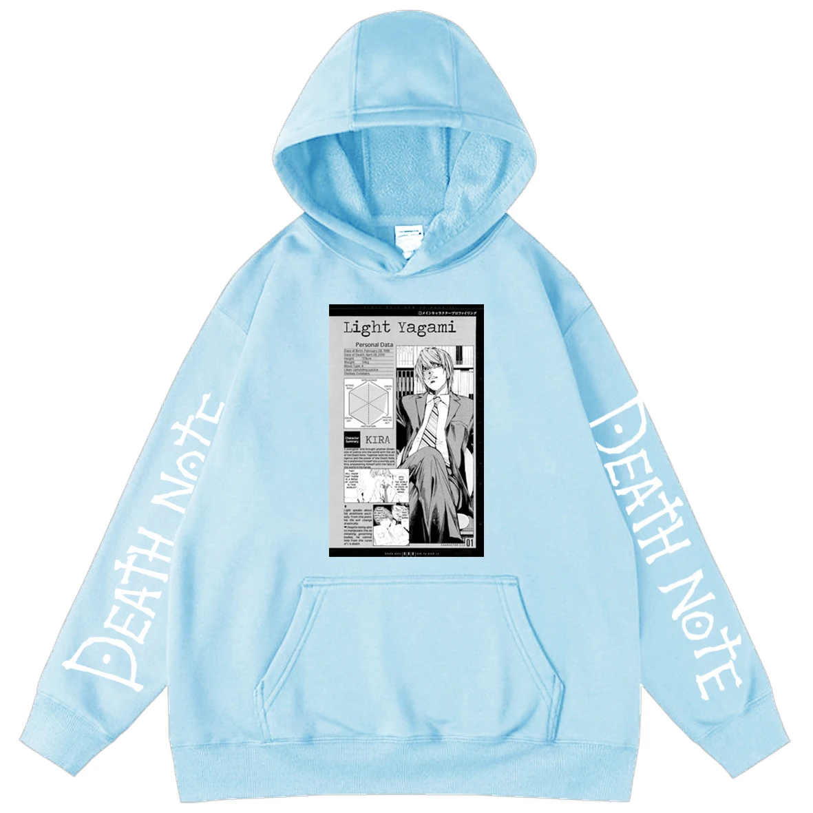 

Death Note Hoodies Men's Sweatshirts Oversized Hoodie Anime Cartoon Character Hooded Sweatshirts Printing Pullover Spring Autumn