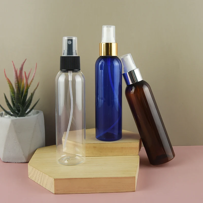 Лидер продаж дешевые дорожные круглые пластиковые бутылки 150 мл с золотым