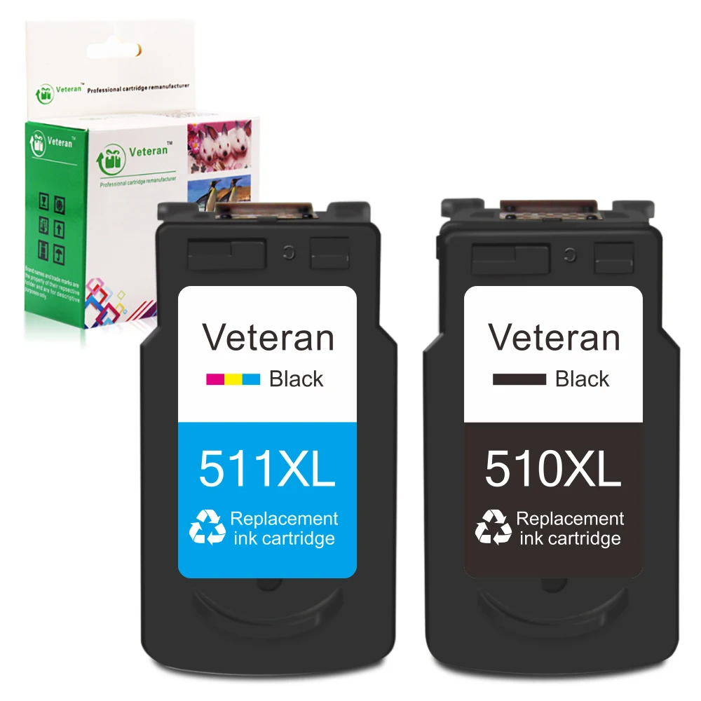 Veteran PG-510 картридж с чернилами совместимый принтером canon pg510 cl511 CL-511 Pixma MP250 MP270 MP280 480