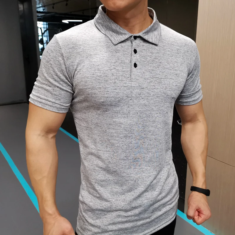 Футболка поло мужская с коротким рукавом спортивный топ для бега на открытом