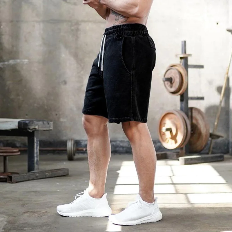 

Summer New Mens workout short sport homme shorts men cotton casual loose sweatshorts sport musculation ort vermudas para hombre