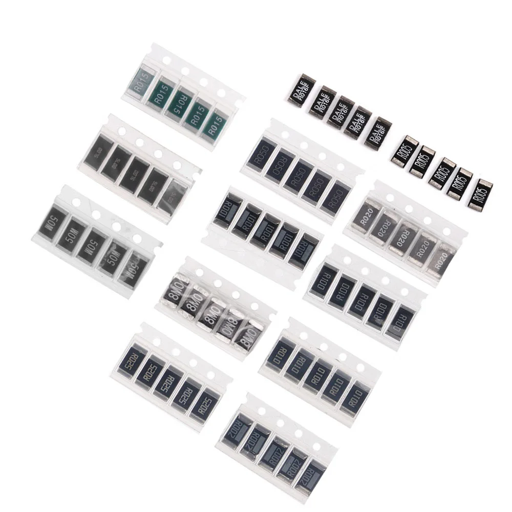 50 шт. резистор из сплава SMD 2512 10 значений R001 R005 R010 R050 R100 1R|Детали и аксессуары для