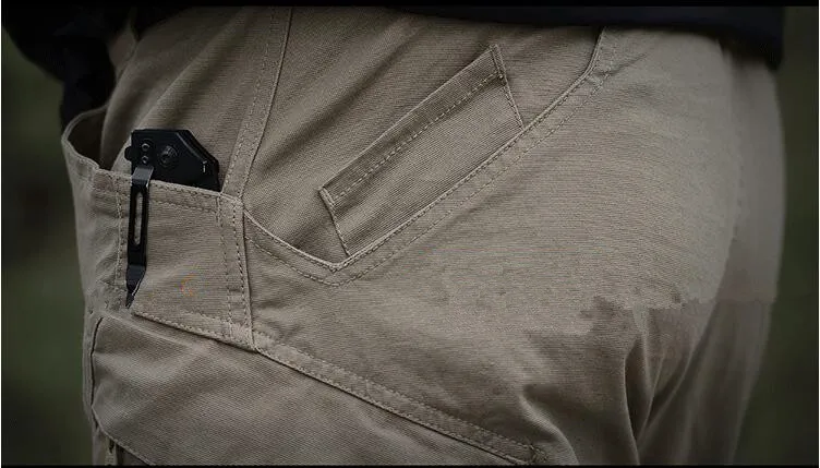 Брюки карго IX9 мужские хлопковые повседневные городские тактические штаны в