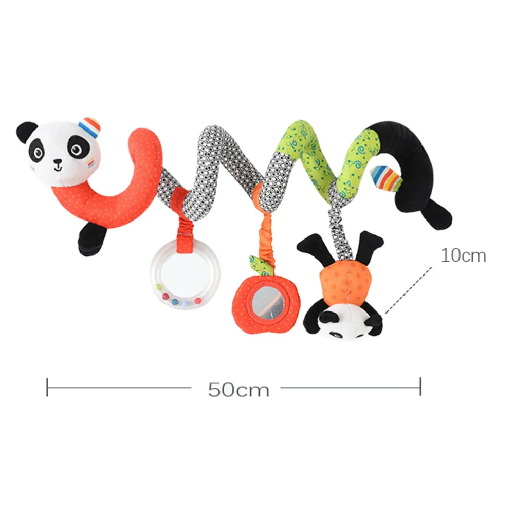 

Baby Spiral Wrap Around Crib Hanging Rattles Stroller Car Seat for Toddlers Baby Girls Baby Boy (Panda)