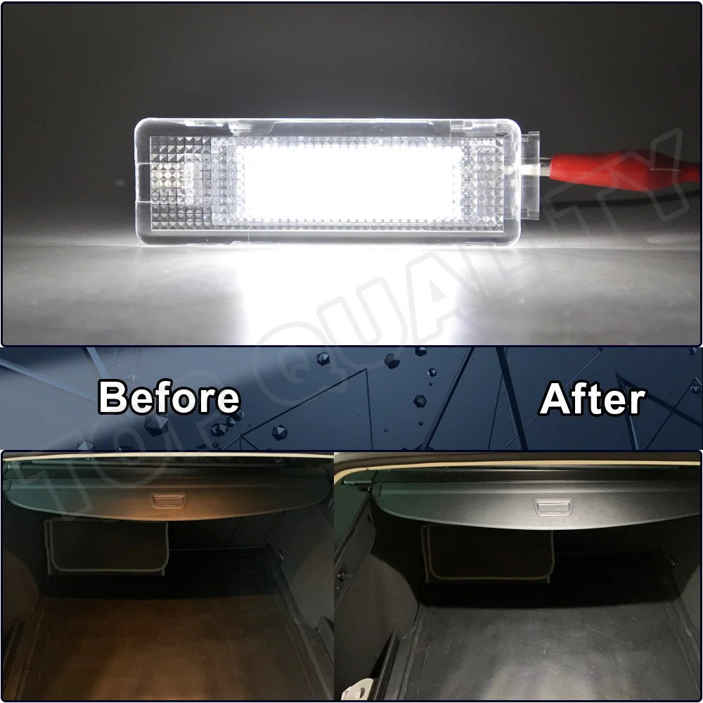 

1PC 12V No Error LED Luggage Compartment Light For Seat Cordoba Ibiza Leon Altea Toledo Interior White Trunk Lamp
