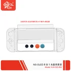Корпус с кристаллами для Nintendo Switch OLED консоли 8 в 1 + закаленная стеклянная пленка защитный корпус Joycon