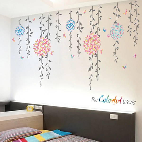 

Simple Wall Stickers Living Room TV Sofa Backdrop Decoration Decal Warm Bedroom Bedside Self Adhesive Art Wallpaper