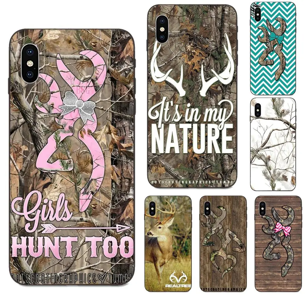 Модный Дизайн чехол для мобильного телефона Realtree Camo Apple iPhone 4 4S 5 5S SE 6 6S 7 8 11 Plus X XS Max