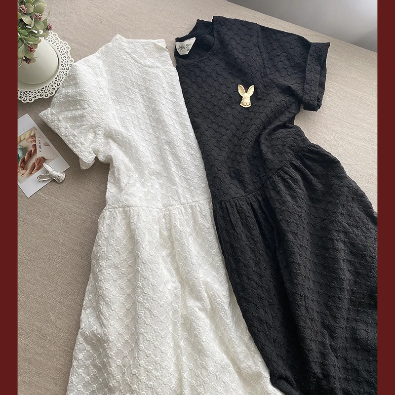 

Женский свободный пуловер с вышивкой, удобный белый Хлопковый пуловер с карманами по бокам, в винтажном стиле Mori Girl, летний сезон