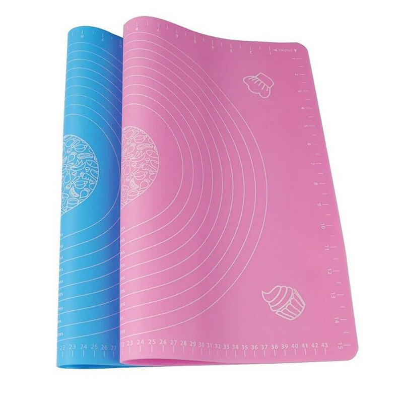 

Silicone Pastry Mats for Rolling Dough 26”x18” with Measurements Value Extra Thick Large Non Stick Baking Mat for Cookies
