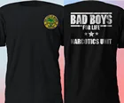 Новинка, летняя хлопковая двухсторонняя рубашка с принтом Bad Boys for Life In Pop в полицейском отделе Майами