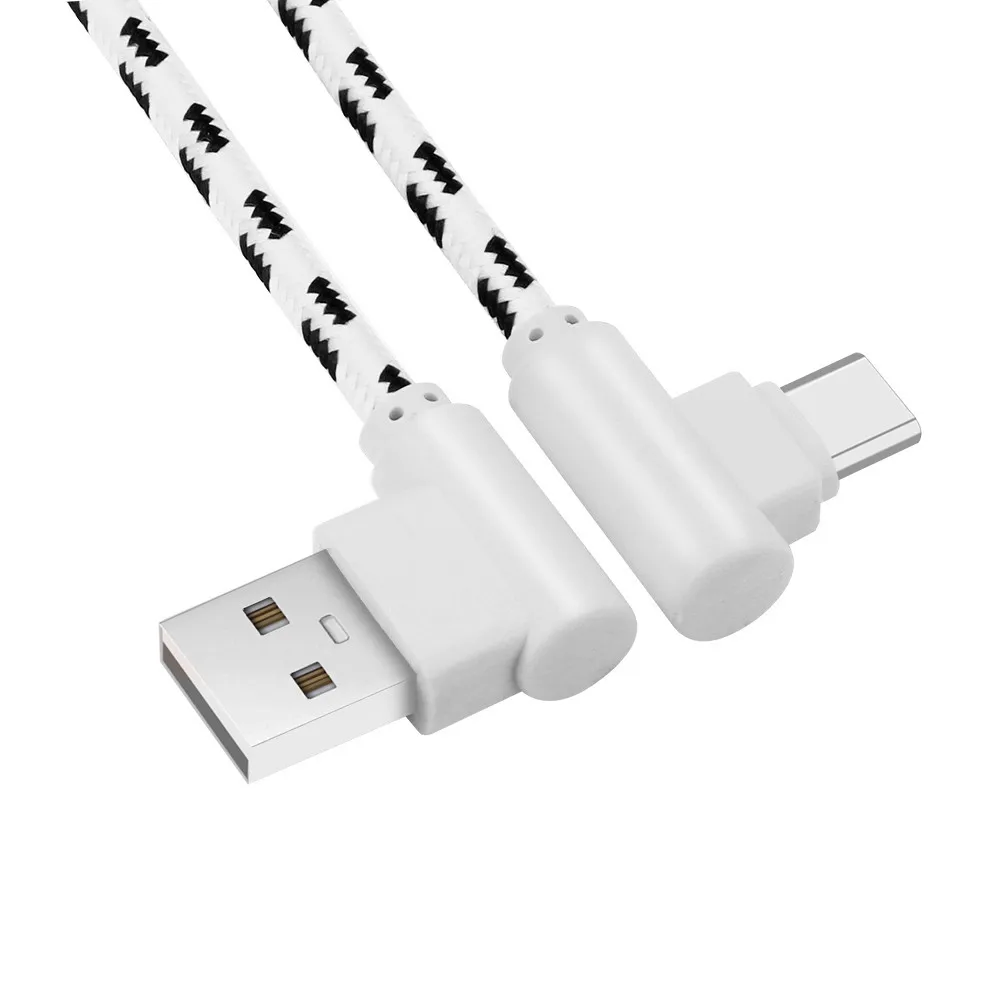 1 м USB Type C 2A для Samsung автоматическое отключение Быстрая зарядка нейлон Xiaomi