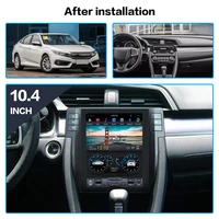 for honda civic 2016 2018 vertical screen tesla style android 9 0 stereo car multimedia player radio tape recorder gps head unit
