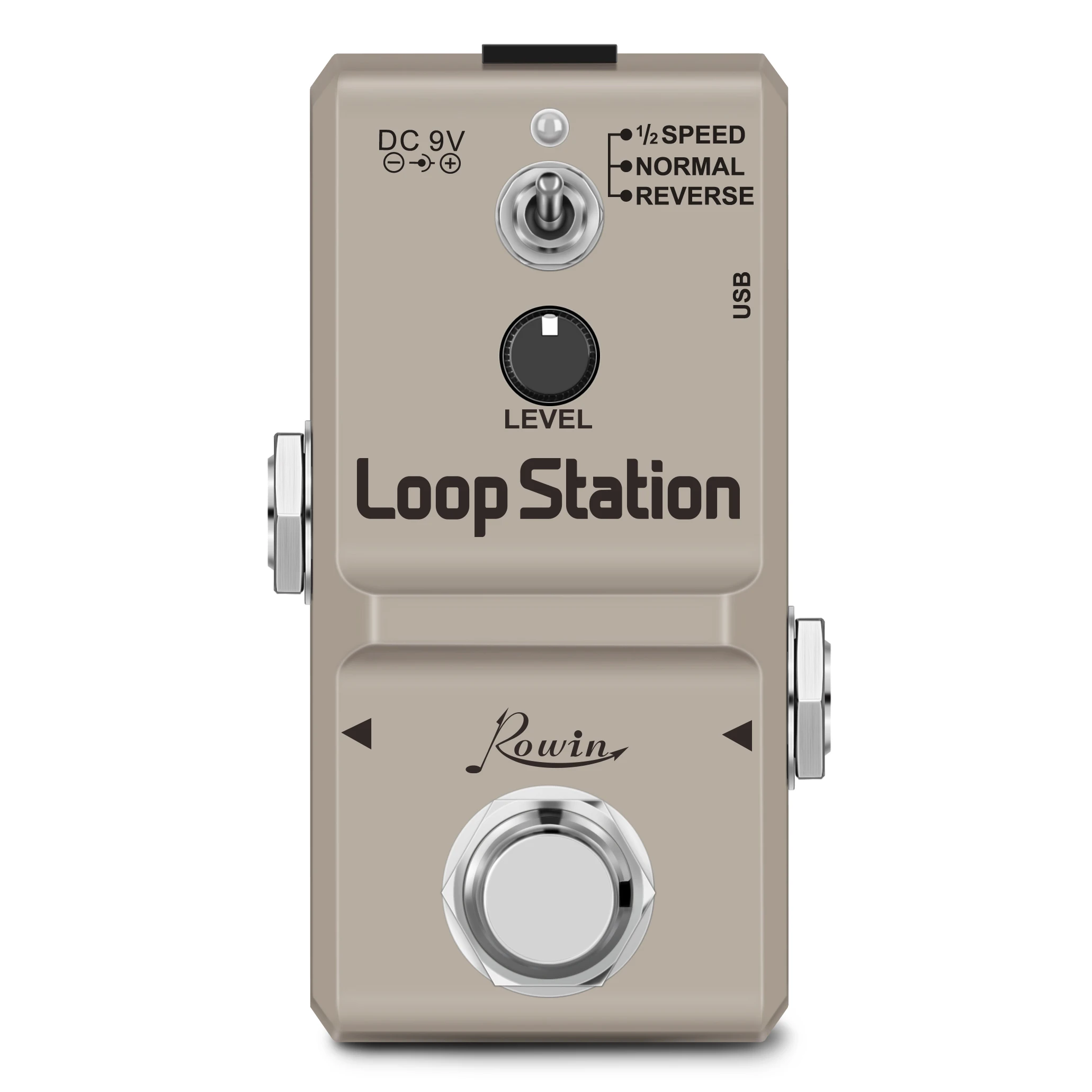 Rowin LN-332S Loop Station 48K Looper Pedal Unlimited Overdubs 10 Minutes of Looping, 1/2 time, and Reverse enlarge