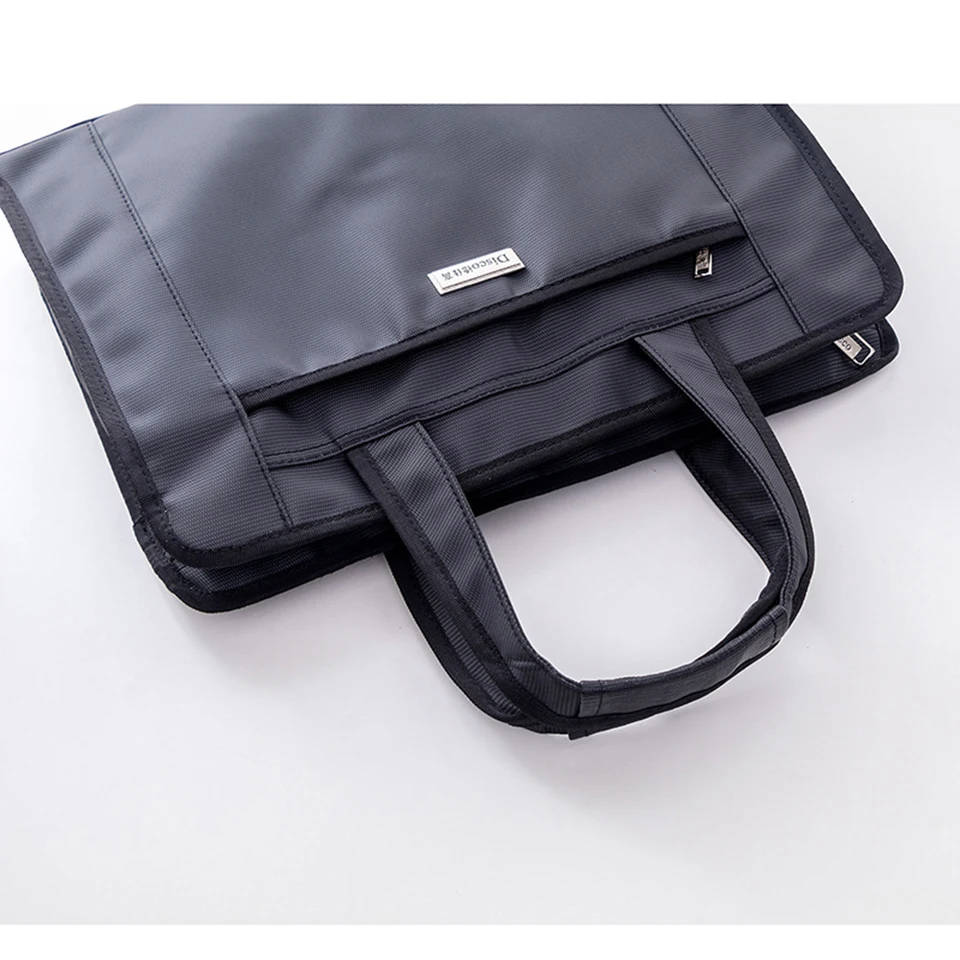 Одноцветный деловой Оксфордский холщовый мужской портфель большой емкости, многослойный портфель, Офисная сумка для встреч, подарки для мужчин, износостойкий