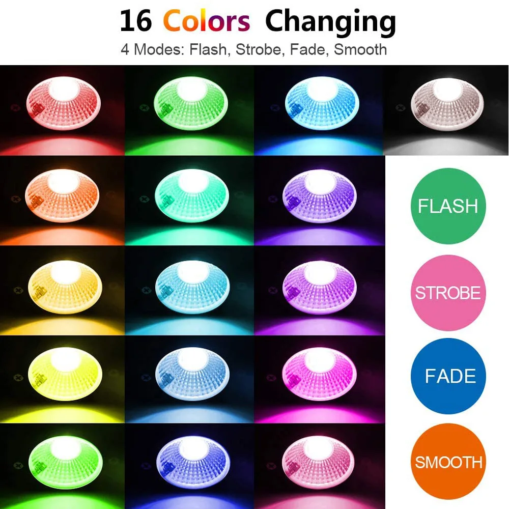 5 Вт RGB Открытый Пейзаж Светодиодный светильник 85 265V Водонепроницаемый 16 Цвет