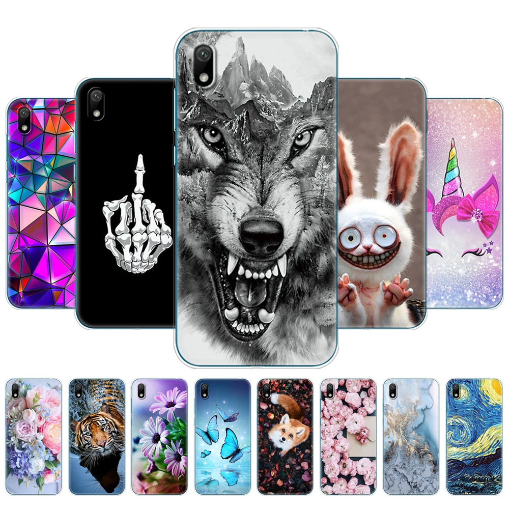 Чехол Бампер для Huawei y5 2019 силиконовая задняя крышка из ТПУ мягкий чехол телефона