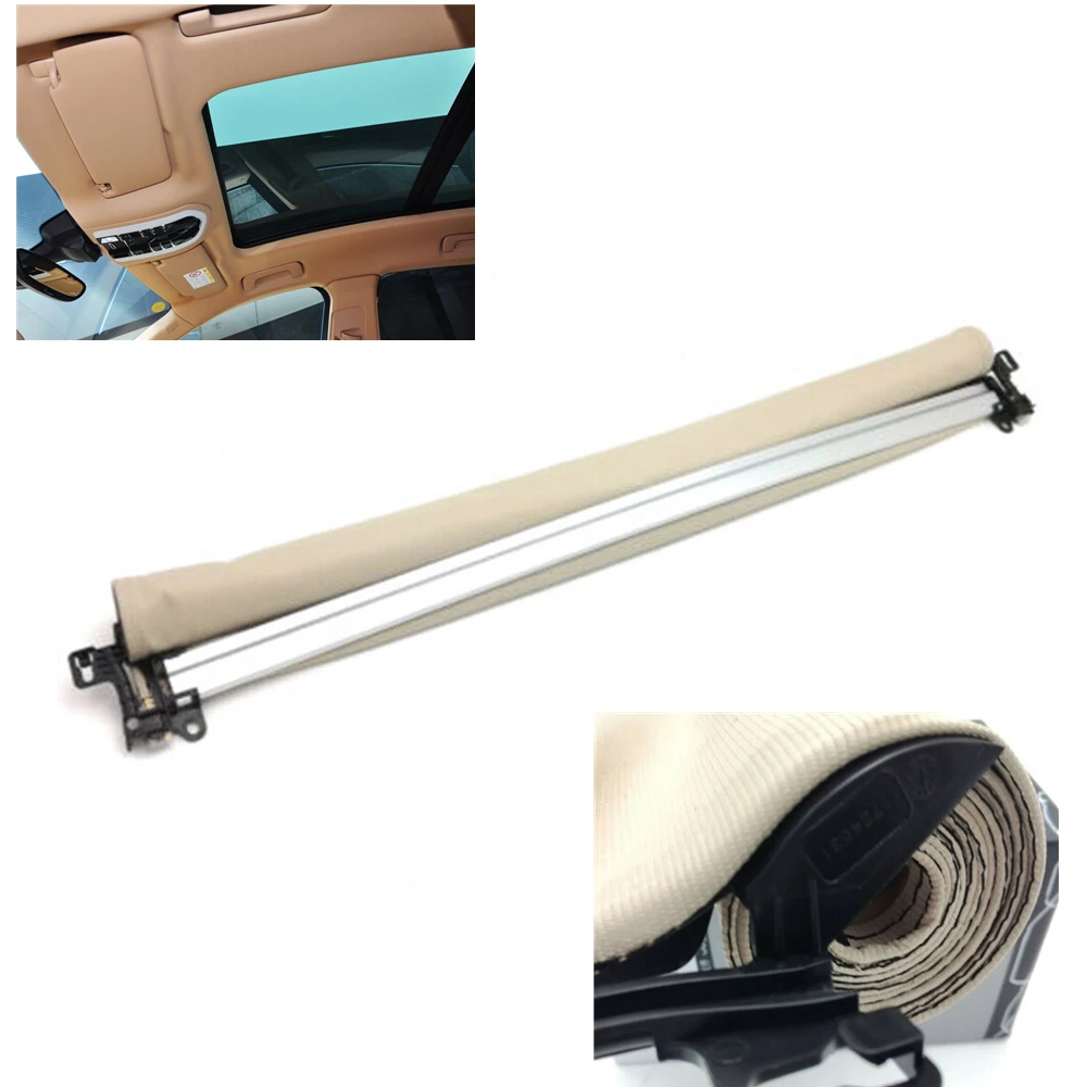 

1pcs Sunroof Curtain Assembly For Porsche Macan 2014-2017 95B877307 Beige Interior Dome Sun Roof Window Cover Roller Blind Shade