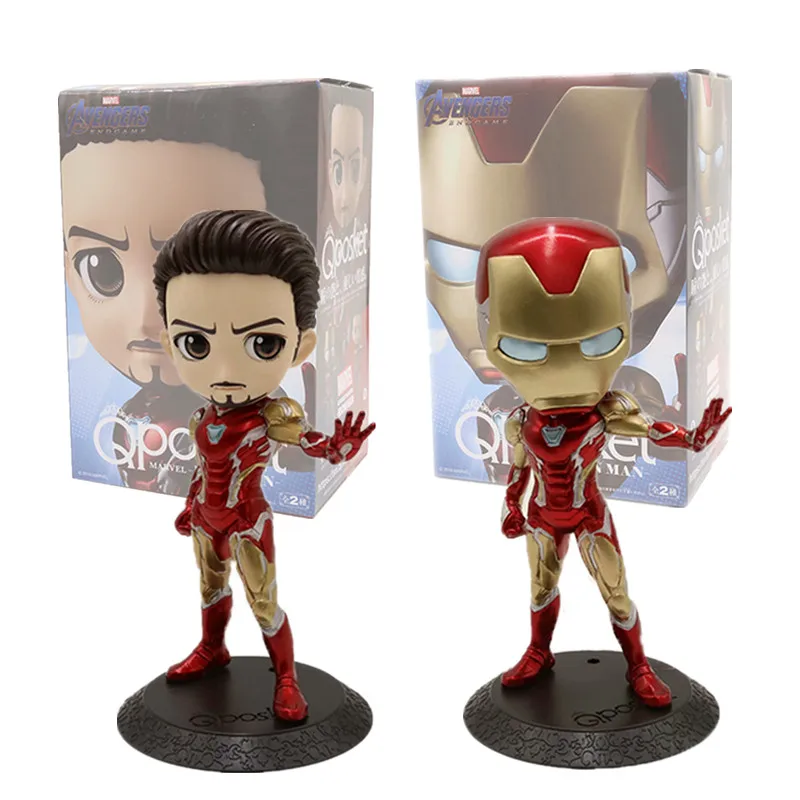 QPosket Мстители Infinity War Железный человек большие глаза Человек паук фигура модель