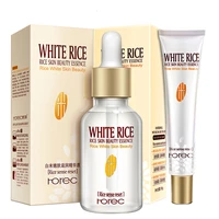 white rice facial serum whitening moisturizing essence skin care hydrating anti aging dark circle removal