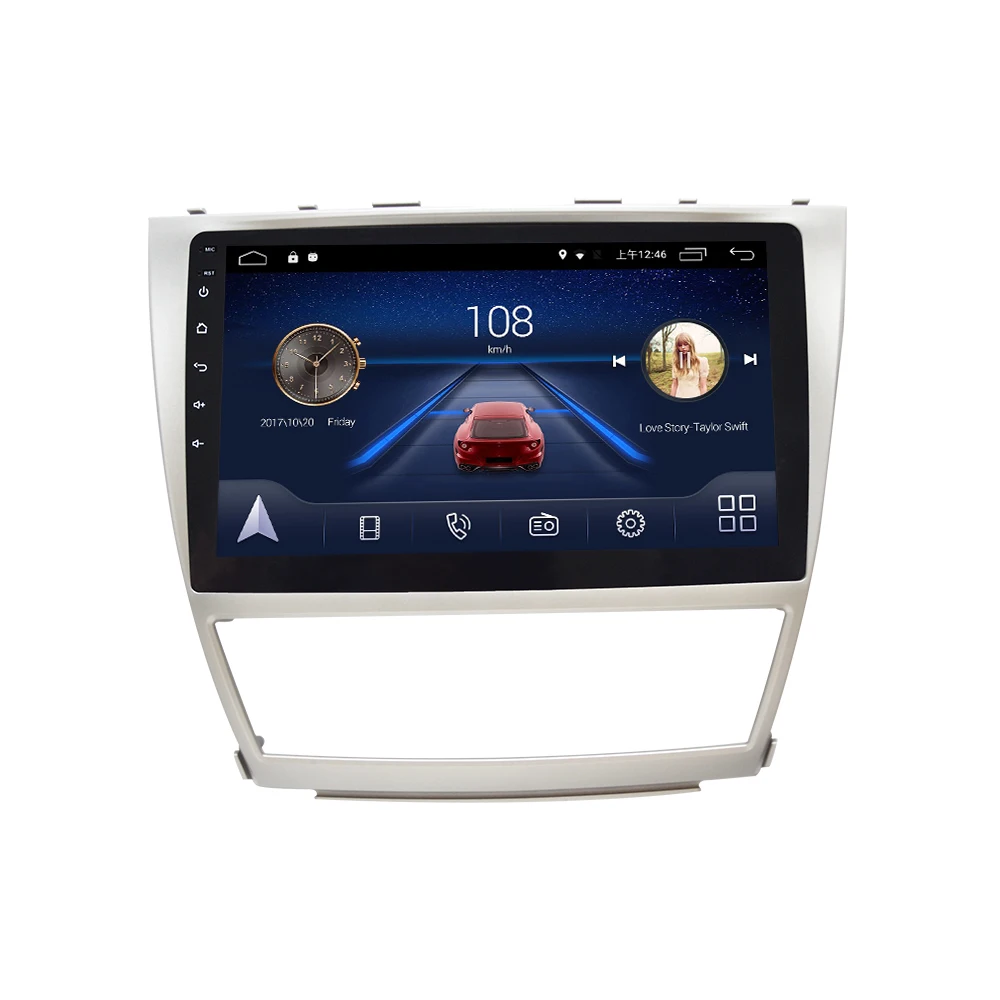 4G Lte Android 9,0 gps Мультимедийная навигационная система для Toyota Camry 2009-2011 лет автомобильный dvd-плеер Подушка подголовник радио