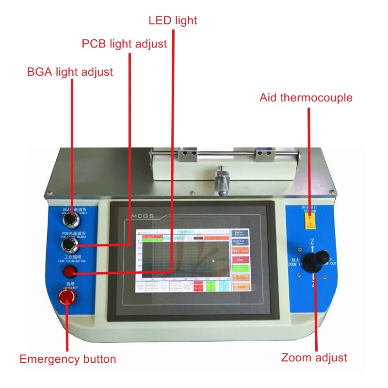 ly 5300 bga rework station 2 zones 2500w repair the bga chip in laptop mobile phone xbox360ps3 etc free global shipping