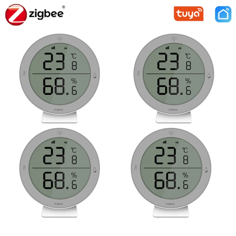 

Датчик температуры и влажности Tuya ZigBee3.0, умный термометр с ЖК-дисплеем и приложением для умного дома