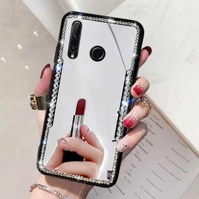 Зеркальный силиконовый чехол для Huawei Y7p Y8p Y6 Y7 2019 Y9 Prime P30 P40 P20 lite Mate 20 Pro Honor 9X 8X 8A 9A |