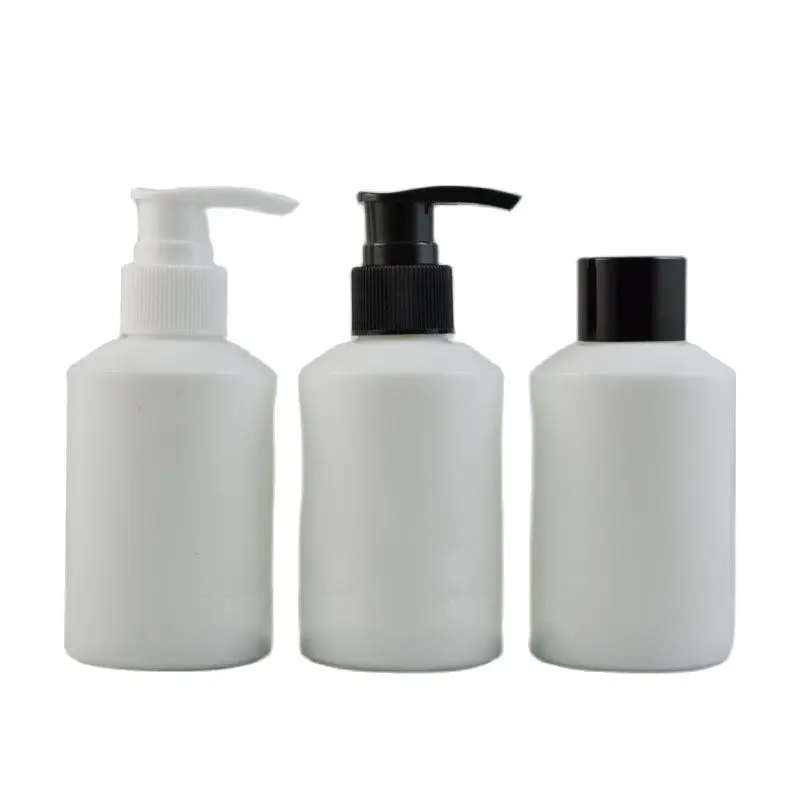 125 мл 8 шт./лот стеклянная бутылка для лосьона с пластиковым насосом белая изящная