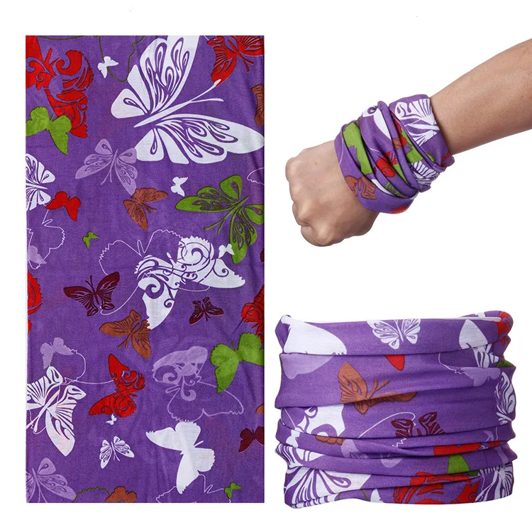 Волшебная черная бандана модный головной убор повязка на голову шарф шею