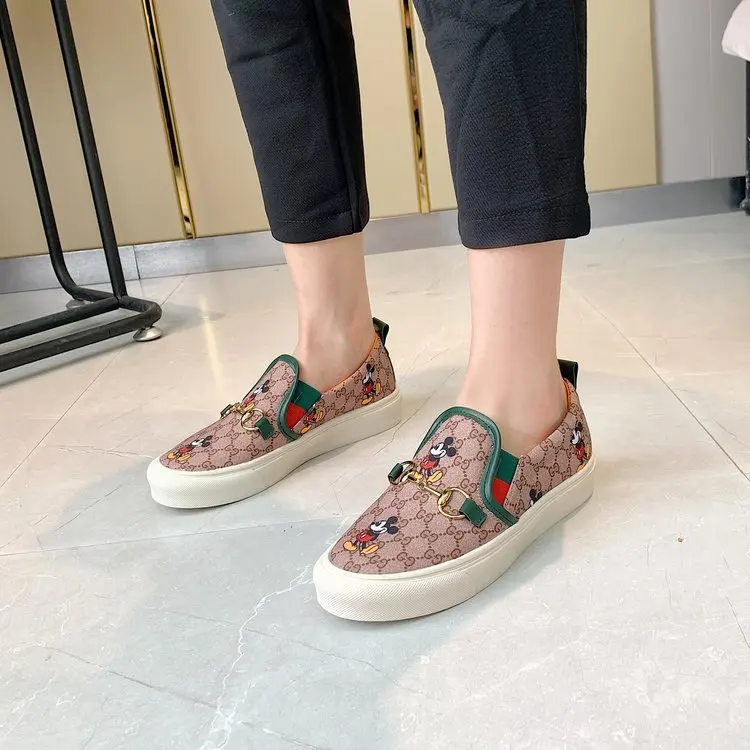 Женские лоферы на плоской подошве Женская прогулочная обувь без шнуровки