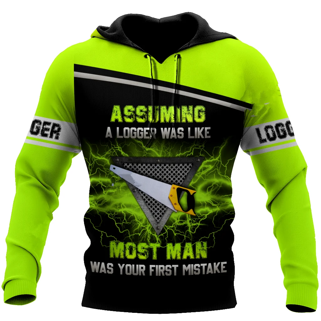 

New Fashion 3D Print Chainsaw Man Lumberjack Logger Men/Women for Cozy Casual Streetwear Hoodies/Zipper/Sweatshirt K-8547