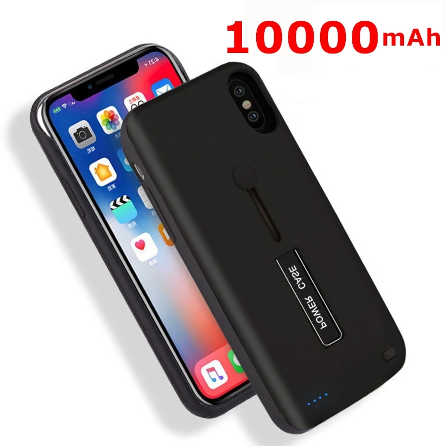 Горячая 10000 мАч батарея зарядное устройство чехол для iphone 6 6s 7 8 plus зарядным