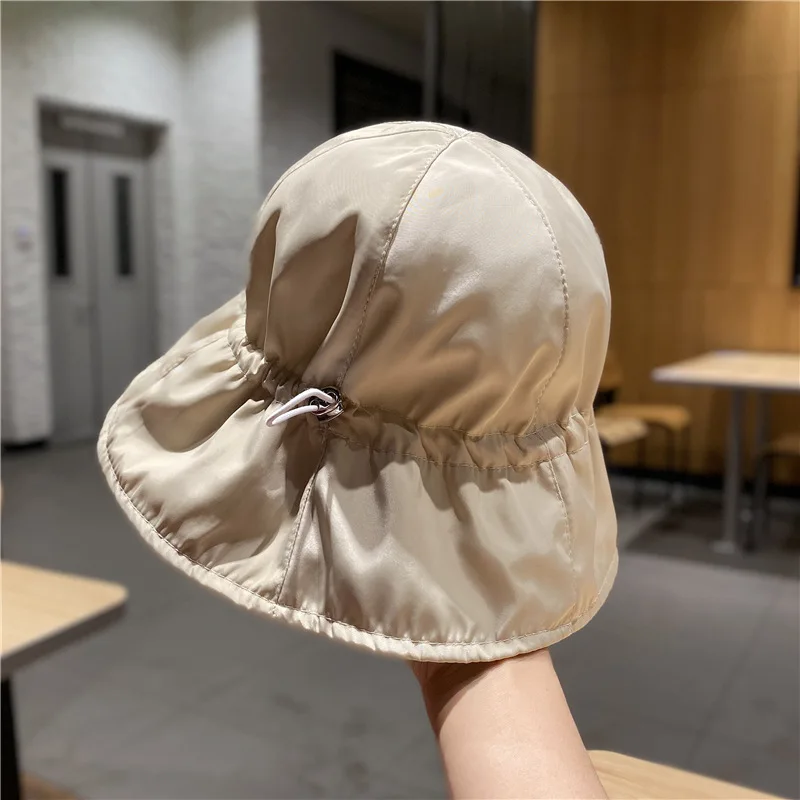 QPALCR Brand Bucket Hat Women Fashion Fishing Outdoor Cap Sunshade Quick drying Waterproof Tide Spring Summer Fisherman Hat